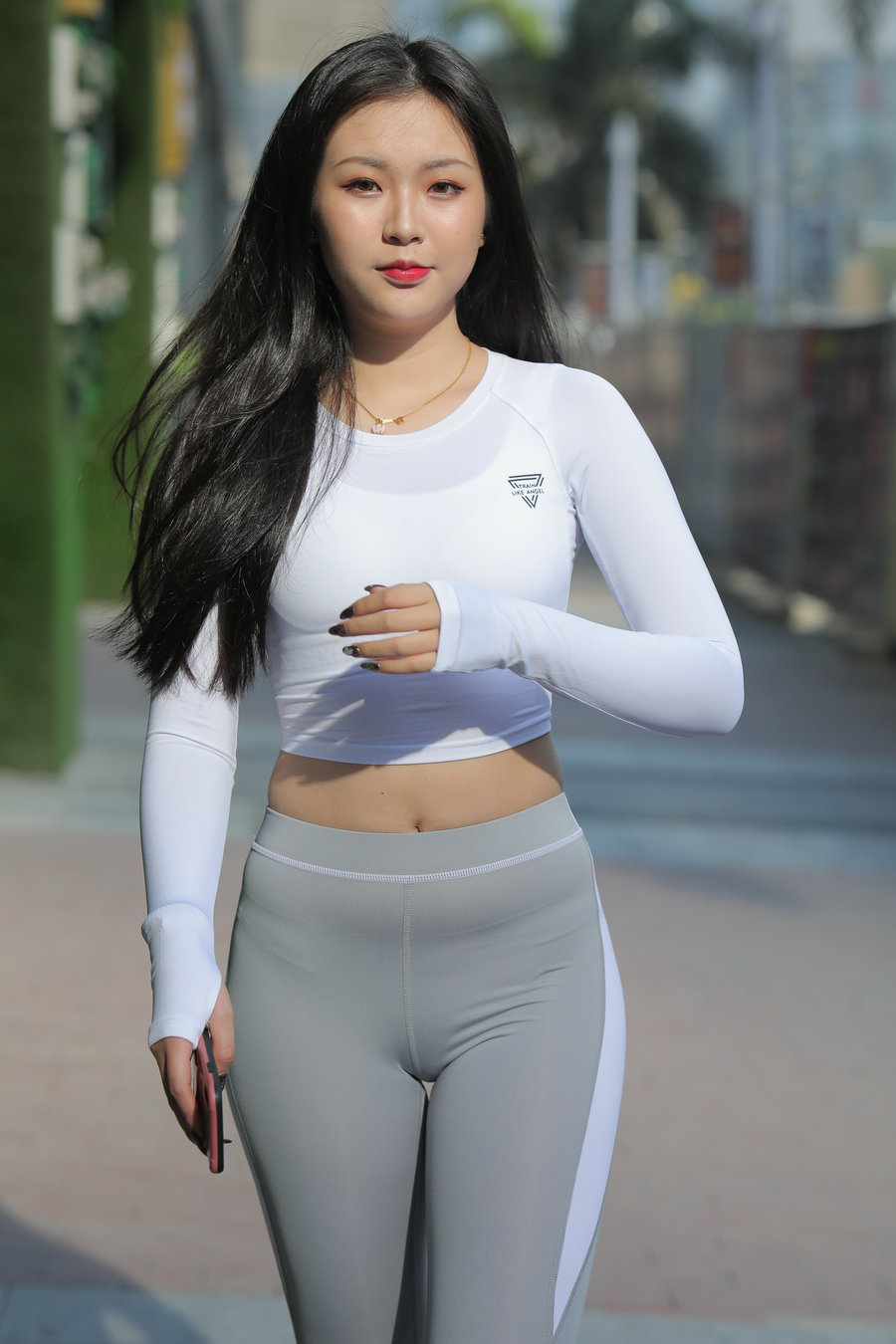 图片[1]-灰色瑜伽裤女孩 J0907 468P2V-6.31GB-好看哟