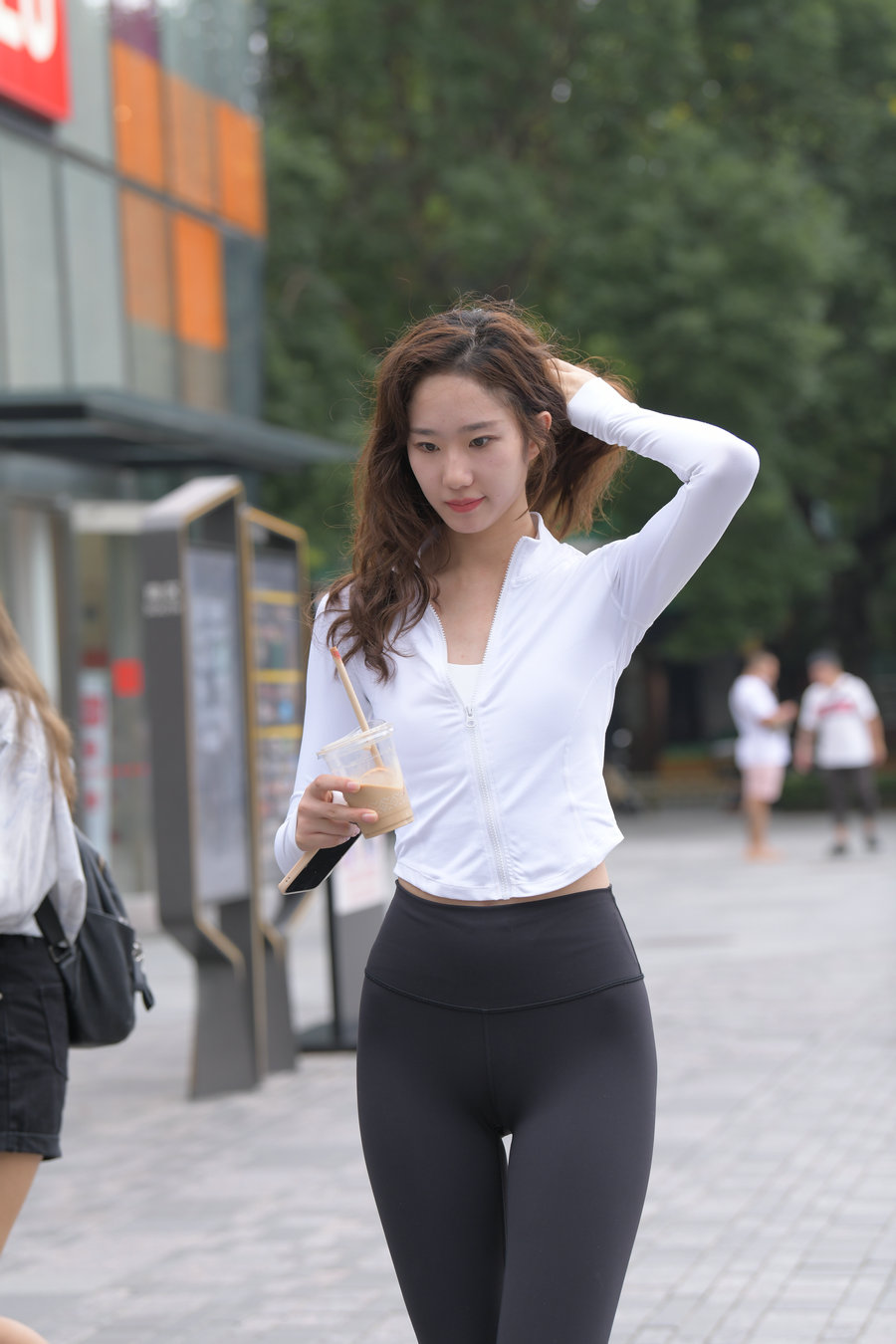 图片[3]-像刘亦菲的黑色瑜伽裤女孩J2237 340P1V-14.8GB-好看哟