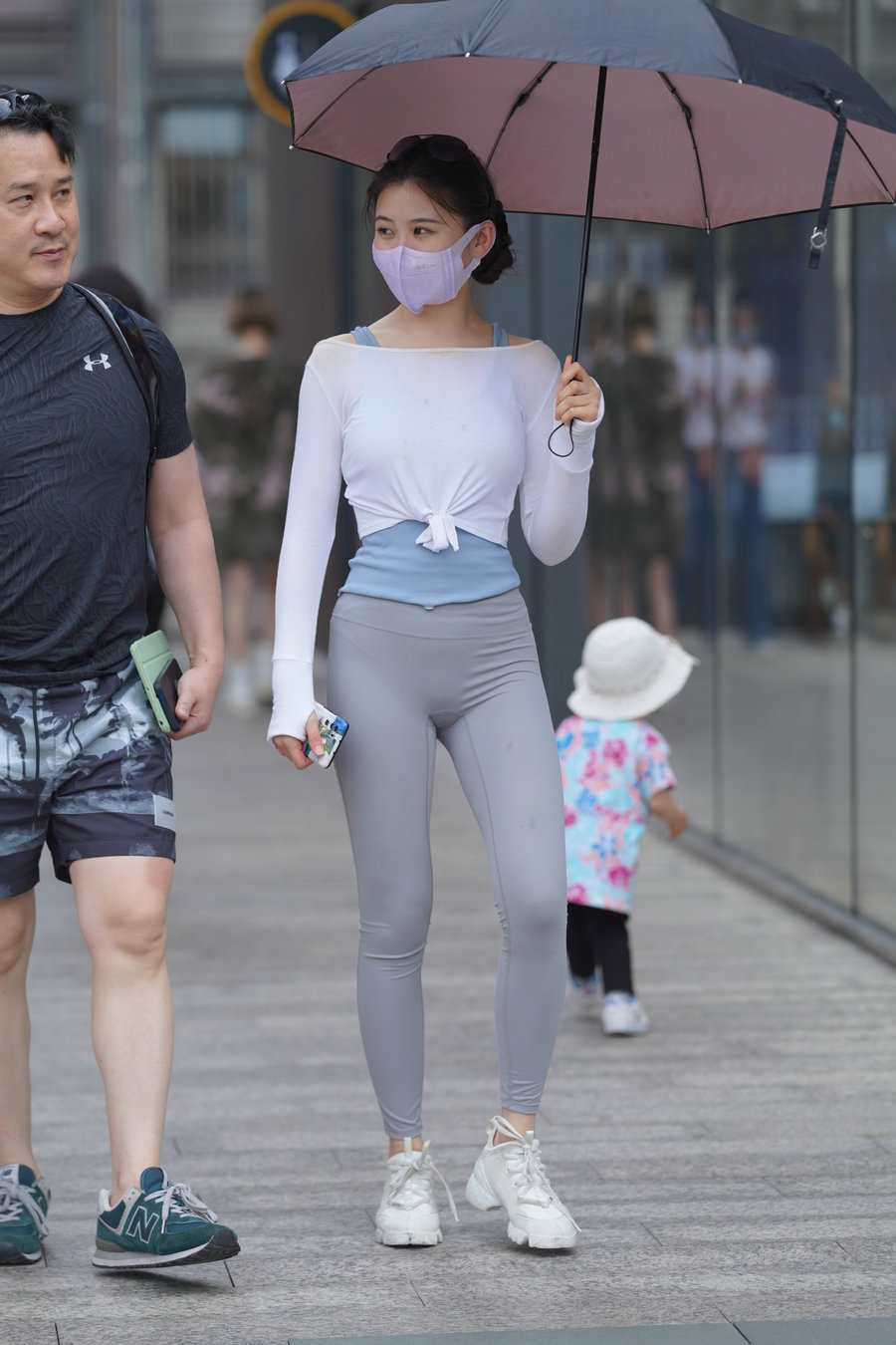 街拍逛街的瑜伽裤小女人  J2874 36P-469MB-好看哟