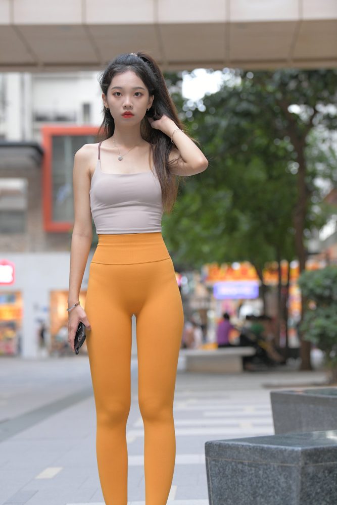 超级可爱的橘黄瑜伽裤女孩J3030 801P1V-28.0GB-猫爪图