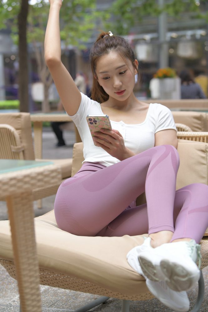 图片[6]-香芋色瑜伽裤高马尾漂亮女孩J2206 545P1V-19.1GB-好看哟