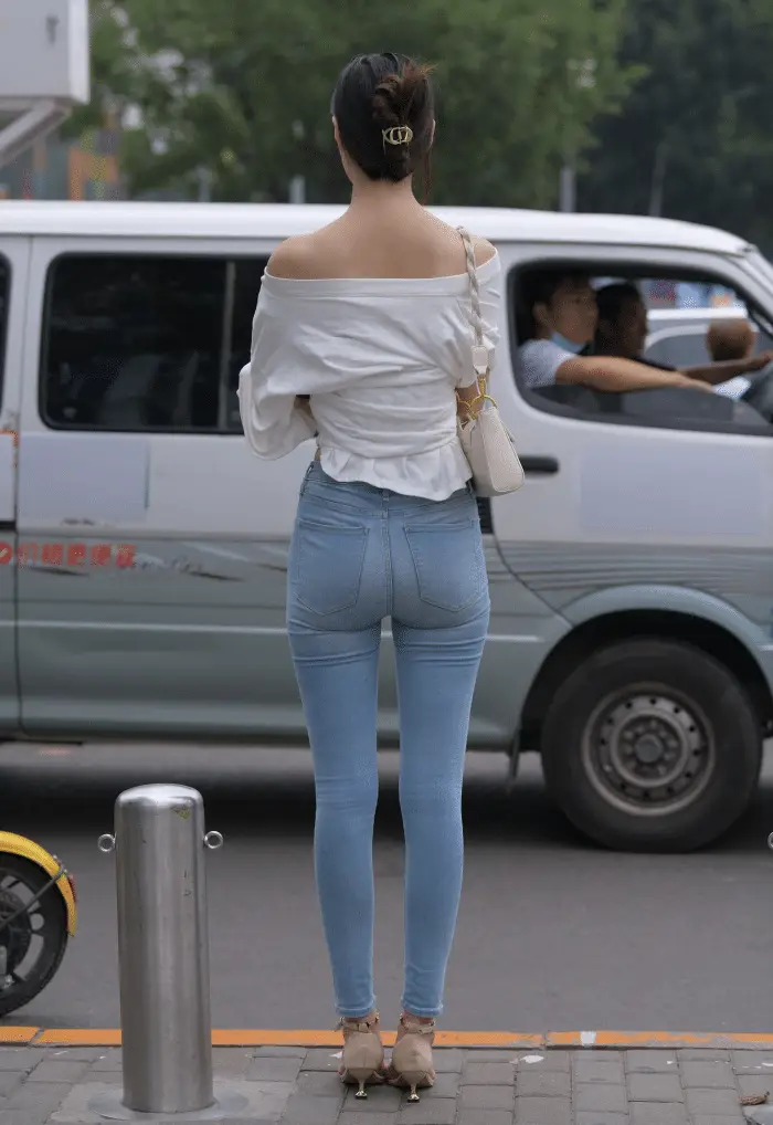 紧身牛仔裤优雅小女人J2238 322P1V-14.1GB-好看哟