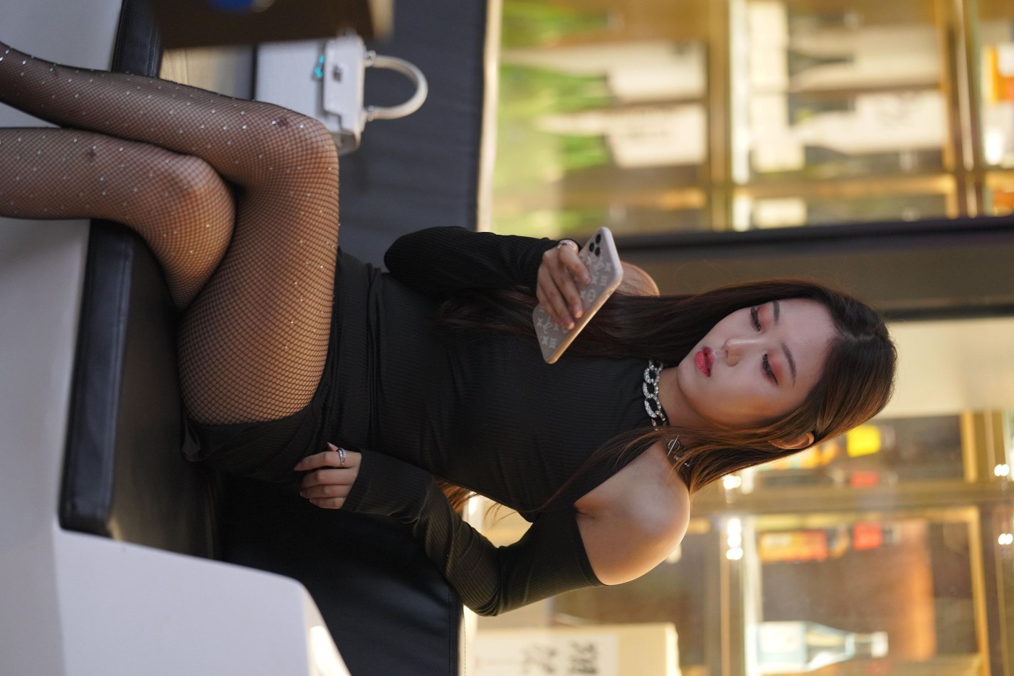 图片[5]-非常妩媚的网格丝袜女孩【186P】00037-好看哟