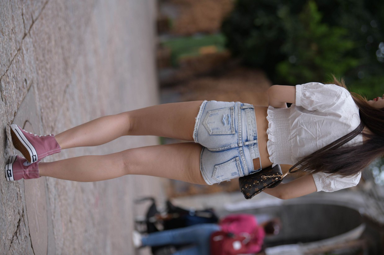 图片[6]-戴太阳镜的牛仔短裤紧身牛仔MM【167P】00021-好看哟