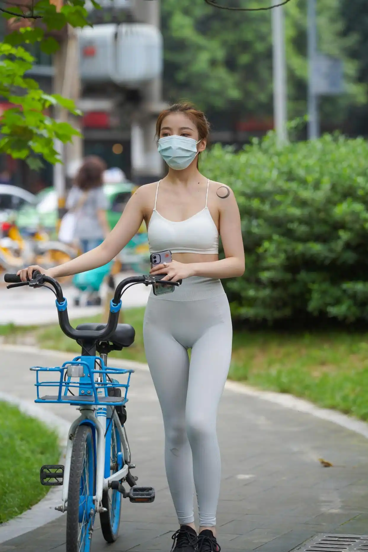 图片[4]-灰色瑜伽裤女孩 J1323 723P4V-17.9GB-好看哟