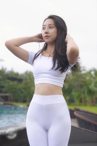 图片[2]-白色瑜伽裤柔情女孩 J1406 554P2V-21.1GB-好看哟