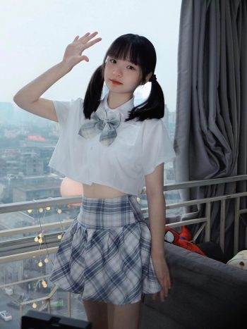 图片[6]-网格丝袜的清纯双马尾小姑娘-好看哟